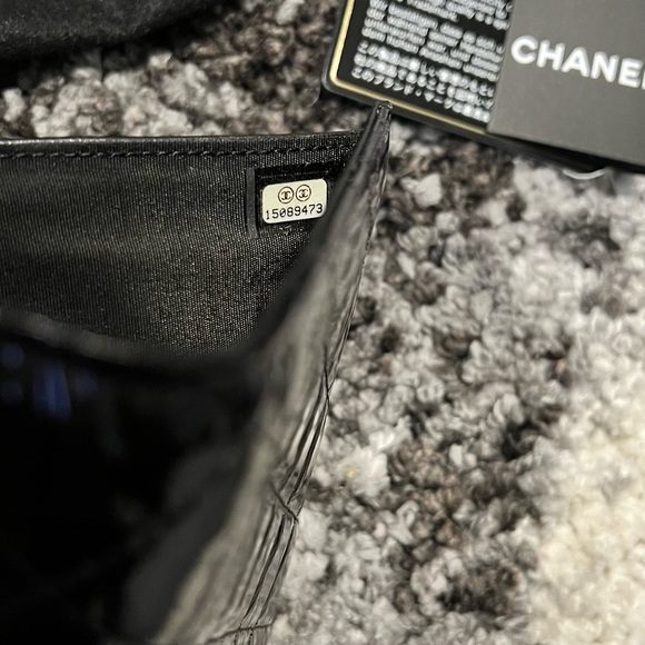NEW CHANEL Black Long Quilted Patent Leather Wallet (NIB) - Picture 8 of 10